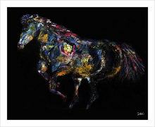 Load image into Gallery viewer, AS WITH A VOICE OF THUNDER ☼ Spirited Life Kentucky Horse Painting {Art Print} by Virginia artist Dawn Richerson 8x10
