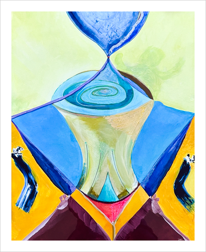 RECEPTIVITY Sacred Chalice ☼ Curvature & Creation Watercolor {Art Print} 8x10