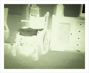 His Chair - Dimensions of Reality photos - The Otherworld - wheelchair ghostly photo - disability - Dawn Richerson 8x10