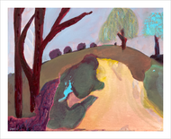 LAND OF THE FREE: Liberty, Truth, Innocence - freedom painting - Falling Creek Park - Dawn Richerson 8x10