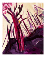 PURPLE HEART: They Gave Their Lives for Liberty  - nature painting - freedom painting - tree painting - war heroes Bedford Virginia - Dawn Richerson - 8x10