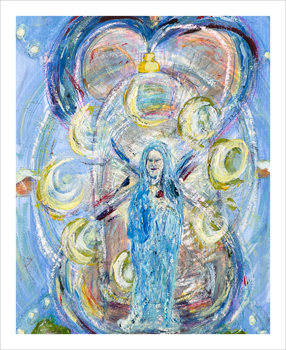 SUSPENSION ☼ Magdalen Painting {Art Print} Dawn Richerson Faith Painting 8x10