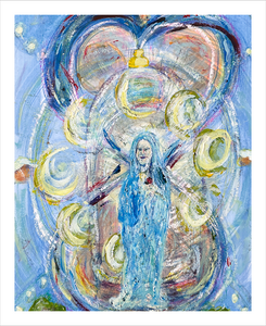 SUSPENSION ☼ Magdalen Painting {Art Print} Dawn Richerson Faith Painting 8x10