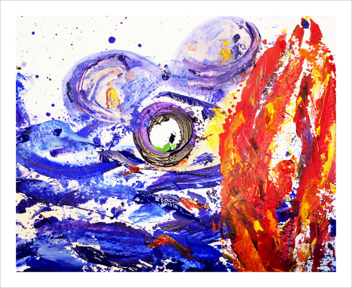 THE PROMISE OF PROVIDENCE ☼ Faithscapes Treasured Texts Painting {Art Print} Spiritual Art by Virginia Artist Dawn Richerson walk through the fire and not be burned painting 8x10