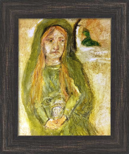 True Treasure: All Things Gold and Green ☼ Magdalen Painting {Art Print} Art Print New Dawn Studios