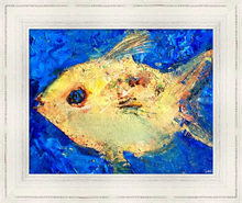 Load image into Gallery viewer, GROOVY FISH ☼ Spirited Life Painting Animal Kingdom {Art Print} 8x10 fish painting by Virginia artist Dawn Richerson 8x10 framed
