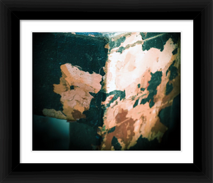 Time to Fly rust patterns on outdoor picnic table photograph - Dawn Richerson Photography - 8x10 framed