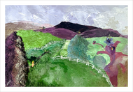 INTO THE PRISTINE DAY: View from Liberty - nature painting - freedom painting8x12