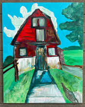 Load image into Gallery viewer, Mother of Liberty red barn Bedford architecture Blue Ridge Blessings Original Painting {Art Prints}{Collection Originals} Bedford Virginia Painting • Falling Creek Park
