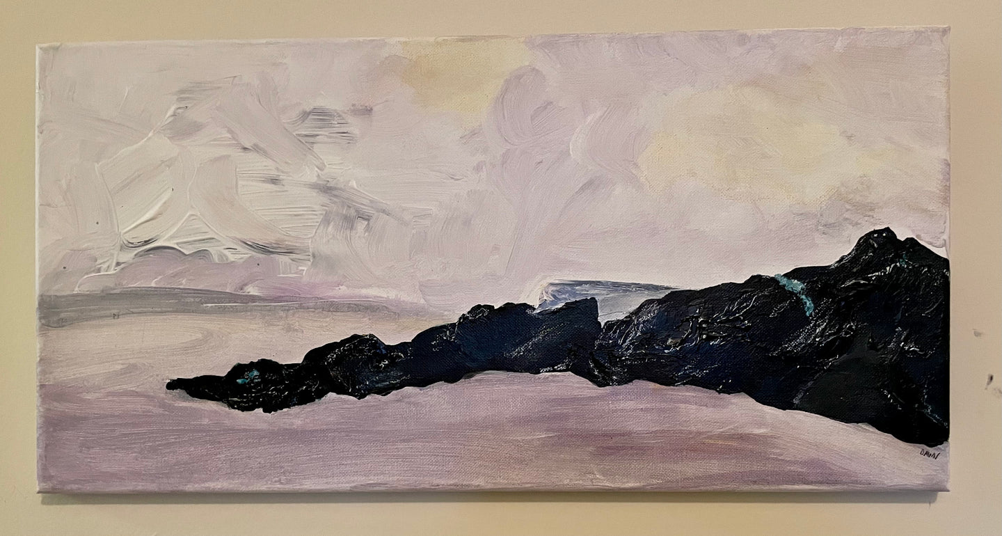 All Along - Antrim Coast Painting - Ireland Painting by Dawn Richerson