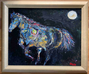 AS WITH A VOICE OF THUNDER ☼ Animal Kingdom Kentucky Horse Painting {Original}