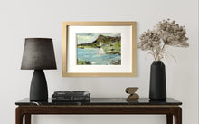 Load image into Gallery viewer, Boat with Ben Bulben Ireland Painting in situ Living Room Table
