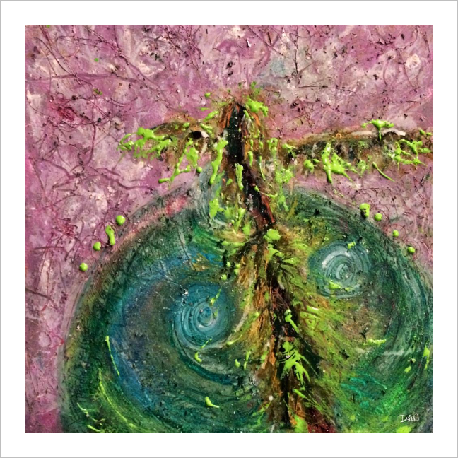 THE CALM WITHIN YOUR STORM ☼ Soul of Ireland Painting {Art Print} True Identity Series Ireland nature painting from Virginia artist Dawn Richerson 8x8