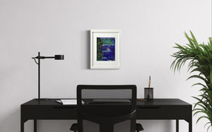 Confetti Cliffs of Moher Painting modern Ireland Painting in situ 3