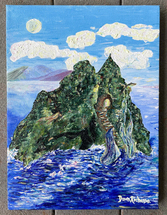 Holy Mountain Skellig Michael Soul of Ireland painting Dawn Richerson