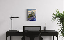 Load image into Gallery viewer, Holy Mountain Skellig painting Ireland painting in situ 1
