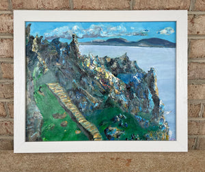 Stairway to Surrender Skellig Michael Soul of Ireland painting Dawn Richerson