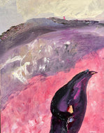 Peaceful Pursuits penguin painting Blue Ridge Blessings Original Painting {Art Prints}{Collection Originals} Bedford Virginia Painting • Falling Creek Park