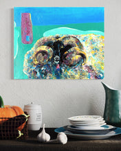 Load image into Gallery viewer, Silence Is Golden Ireland Sheep Painting In Situ Dining
