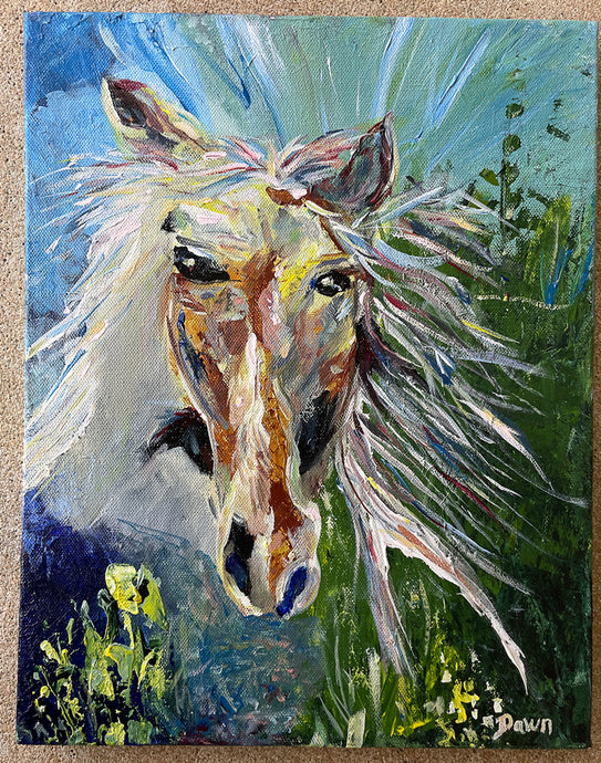 Spirited - horse painting Dawn Richerson