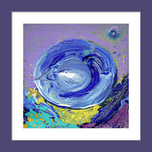 SWIRLING: The Rise of Life ☼ Recreation Series Painting {Art Print} Dreams for a New World recreation series painting by Virginia artist Dawn Richerson framed