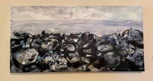 The Causeway and the Chorus Giant's Causeway painting by Dawn Richerson - Ireland painting County Antrim