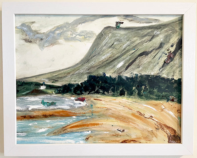 The Fixed Mountain Sligo Soul of Ireland painting Dawn Richerson Ben Bulben Painting 