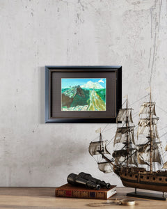The Return Ireland Painting In Situ Shelf with Boat