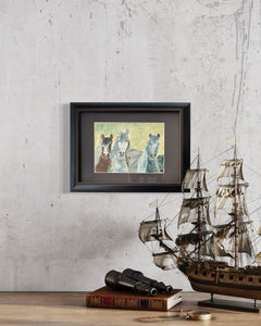 Three Amigos Ireland Painting In Situ Closeup Shelf