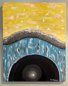 TUNNEL ☼ Dreams for a New World {Original} Spirited Life painting Dawn Richerson