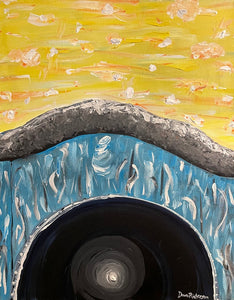 TUNNEL ☼ Dreams for a New World {Original} Spirited Life painting Dawn Richerson