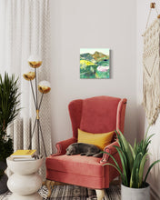 Load image into Gallery viewer, Valley of Rest Ireland Painting In Situ Living Room Chair

