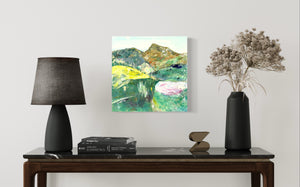 Valley of Rest Ireland Painting In Situ Living Room Table
