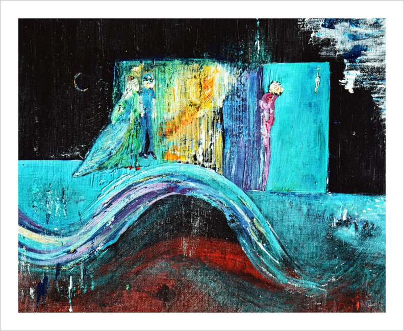 WAVE OF RECOGNITION ☼ Spirited Life Painting {Art Print} 8x10