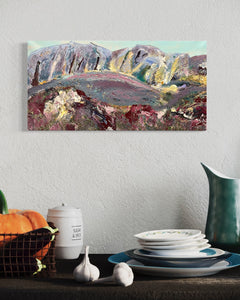Where I Lay Down to Rest Ireland Painting Derryveagh Mountains Glenveigh National Park Painting in situ