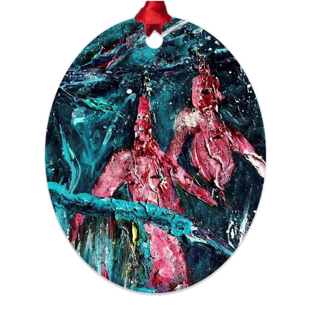 Chilly Reception ☼ Soul of Ireland Metal Ornament Ornament New Dawn Studios Double Sided Oval 