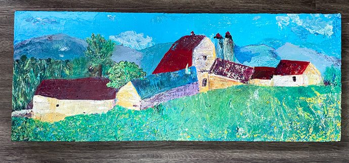 A Generous Welcome Blue Ridge Parkway Painting Dawn Richerson barn painting Virginia