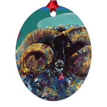 Load image into Gallery viewer, Sheepish ☼ Soul of Ireland Metal Ornament Ornament New Dawn Studios Double Sided Oval 
