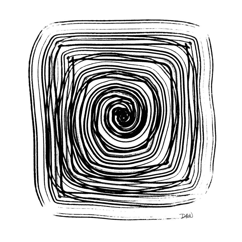 Spiral in a Square ☼ Simple Inspiration Design {Art Print} Design Print New Dawn Studios 