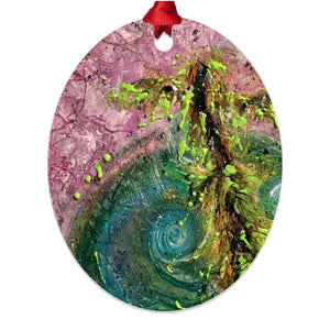 The Calm Within Your Storm ☼ Soul of Ireland Metal Ornament Ornament New Dawn Studios Double Sided Oval 