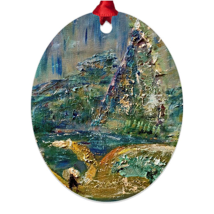 This Memory Alive Inside ☼ Soul of Ireland Metal Ornament Ornament New Dawn Studios Double Sided Oval 