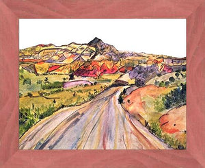 We, Asleep in the Mountain [Leaving Ghost Ranch] ☼ Heart of America New Mexico Painting {Art Print} Art Print New Dawn Studios 11x14 Framed 