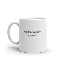 Load image into Gallery viewer, WANDER, WONDER, WITNESS ☼ Word Up! {On the Way} Ceramic Mug
