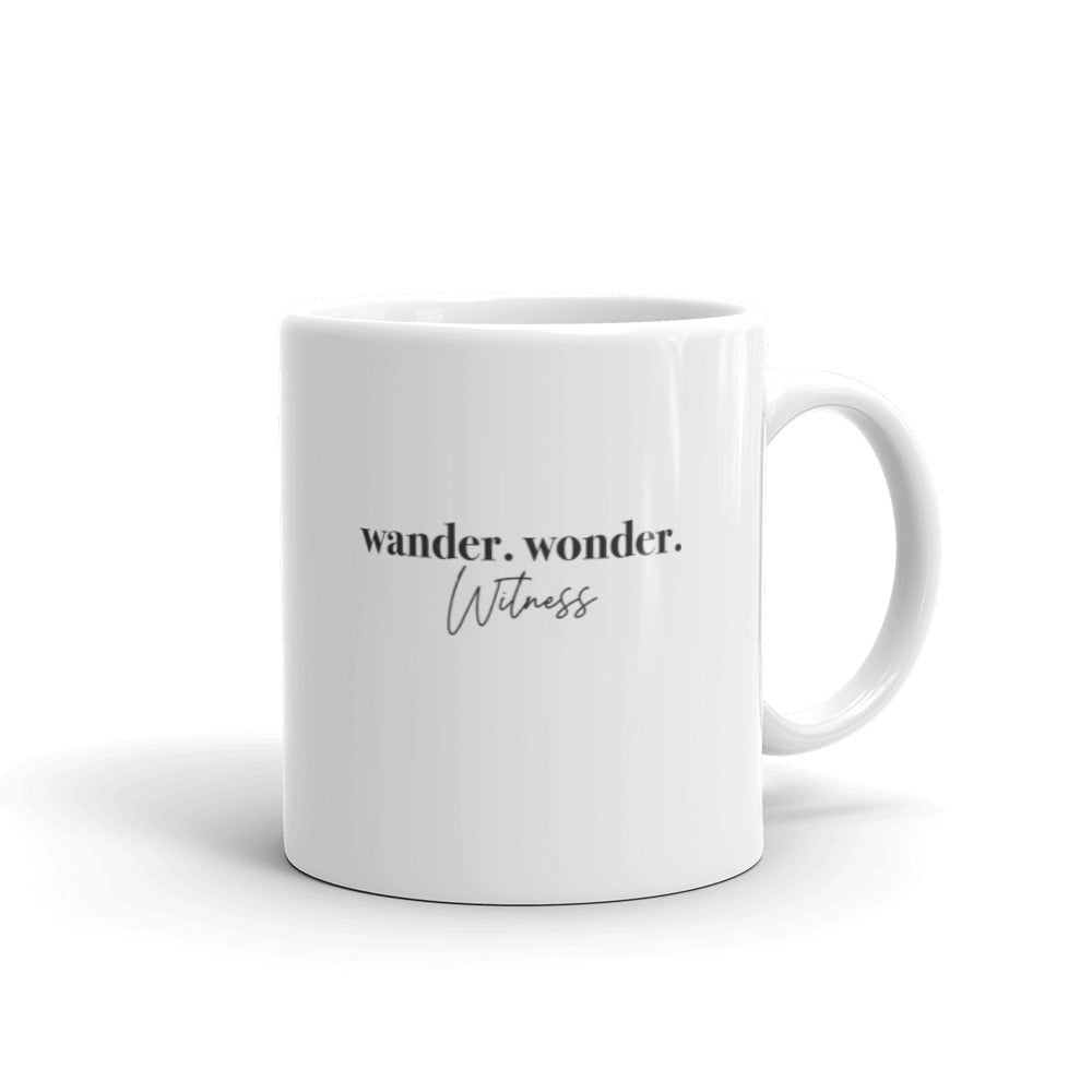 WANDER, WONDER, WITNESS ☼ Word Up! {On the Way} Ceramic Mug